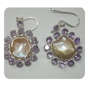 Wholesale Indian Manufacturer Handmade 925 <b>Sterling</b> <b>Silver</b> Gemstone Earring - Product Image 1