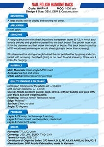 Soporte para esmalte de uñas de mesa - Product Image 4