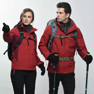 Veste d'hiver matelassée rembourrée réversible de haute qualité pour hommes et femmes doudoune à capuche avec tissu tricoté et décoration de motif - Product Image 2