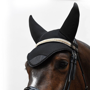 Colliers anti-mouches pour cheval, produit d'équitation, personnalisé, en maille, Bonnets d'oreille, doux et Durable, fabrication de haute qualité, meilleure vente, - Product Image 2