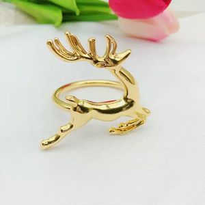 Table Ware Stainless Steel Gold Metal <b>Circle</b> Napkin <b>Ring</b> - Product Image 5