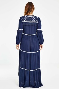 Vestido largo de Abaya bordado para mujer, Vestido largo de estilo musulmán, Jilbab, islámico, Oriente Medio - Product Image 3