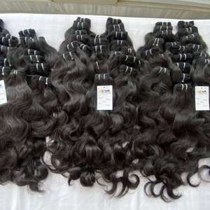 Cabello humano ondulado/liso brasileño virgen de doble estiramiento, cabello Virgen sin procesar para proveedores de cabello Camboyano de visón - Product Image 1