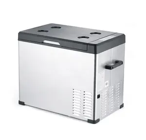 50L Kompressor Kühlschrank 12V 24V Tragbarer Mini-Auto kühlschrank Außen kühlschrank Innen splitter R134a ABS 60W Universal kühlschrank für Auto