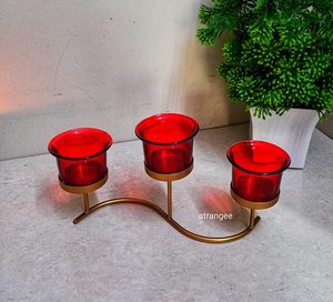 Portavelas de hierro de alta calidad, soporte de luz de té con taza de vidrio, precio al por mayor - Product Image 6