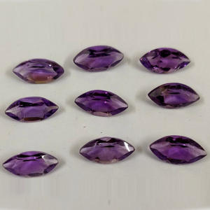 พลอยอเมทิสต์หินมาร์คีส์ธรรมชาติเจียระไนแบบหลวมๆผลิตจากอัญมณีประจำเดือนกุมภาพันธ์12X6มม. - Product Image 4