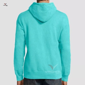 เสื้อฮู้ดขนแกะสไตล์สตรีทสำหรับผู้ชายผ้าคอตตอน100% ลายปักสีพื้นผ้าฟลีซถักขนาดใหญ่พิเศษ - Product Image 6