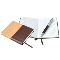 Penjualan Terbaik Grosir Harga Murah Ukuran A5 Premium Logo Kustom Dapat Dikunci PU Kulit Buku Harian Notebook Tanggal untuk Karyawan Kantor