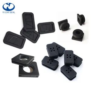 custom rubber products rectangular silicone rubber square seal grommet for cable square rubber grommet