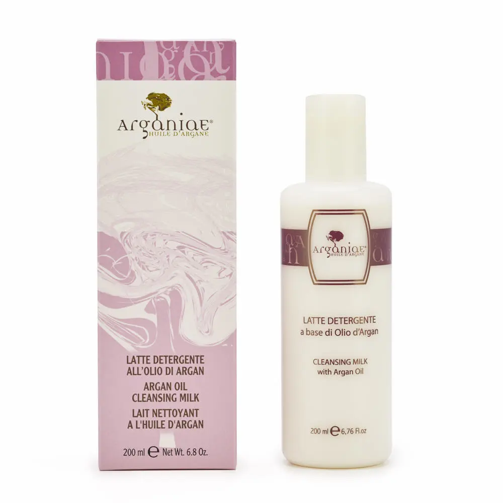 Best seller Hydrating Organic Deep Cleansing Milk Italian Argan Oil Deep Face Cleanser 200ml
