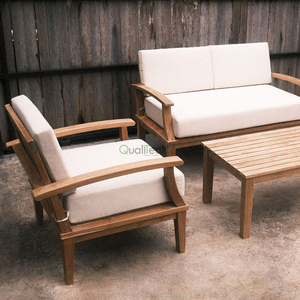 Mesa de Jardín Bogota, Madera de Teca Sólida, Diseño Moderno, Resistente al Agua y a los Rayos UV - Product Image 2