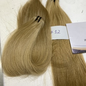 Prix de gros # Cheveux humains lisses, 12 couleurs, tissage à la machine, longueur de 8 à 34 pouces, cuticules alignées - Product Image 5