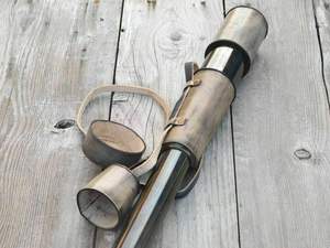 Maritime Marine CHMN10008 Télescope en laiton Spyglass Armure en métal poli avec revêtement en cuir - Product Image 4