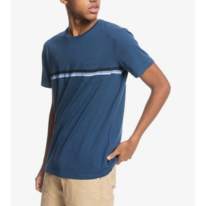 Camisetas deportivas personalizadas con adorno de contraste para hombre, ropa deportiva Unisex para gimnasio, precio bajo, venta al por mayor - Product Image 3