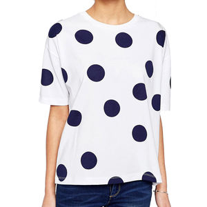 Camisetas de manga corta con lentejuelas de encaje para mujer, informales, de talla grande, personalizadas, con impresión personalizada completa, fabricante de Bangladesh - Product Image 3