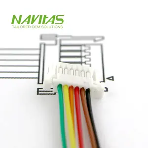 Conector JST SHJ de paso de 1mm de 6 pines OEM para arnés de cables de alimentación LED