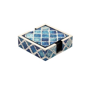 Juego de posavasos de diseño con incrustaciones de hueso Natural, tazas de té, tazas de café, vasos de vino, modernos, superventas - Product Image 3