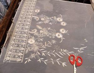 Conjunto de Kurta y pantalón de moda | Elegante vestido de fiesta y boda con bordado artesanal - Product Image 5