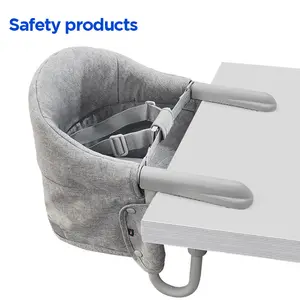 2022 Table suspendue pliable de sécurité pour bébé, crochet détachable sur la chaise haute pour manger, sécurité en voyage