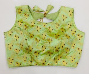 Ropa de fiesta de trabajo de piedra bordada pesada de diseñador ropa de mujer india de seda de algodón talla libre lista para usar blusas de corte regular para Niñas Ropa - Product Image 1