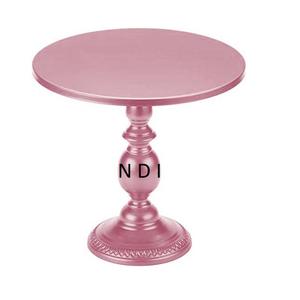 ขาตั้งเค้กโลหะทรงกลมสีชมพูสำหรับงานแต่งงาน งานฉลองครบรอบ โรงแรม - Product Image 1
