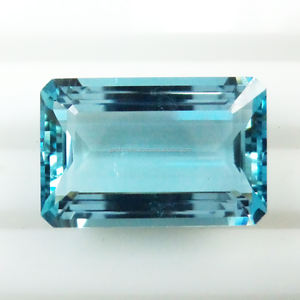 พลอยแซนตามาเรียจากธรรมชาติพลอยอความารีนแบบเหลี่ยมเพชรพลอยหลวมแบบอินเดียหินธรรมชาติสีฟ้าพลอยสีฟ้า - Product Image 3