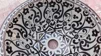 Lavabo rond marocain en céramique fait à la main, peint à la main, 40 cm ou 30 cm, poterie personnalisée, traditionnel, OEM 10