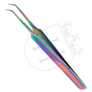 OEM ODM-servicio personalizado de acero inoxidable, punta de aguja, 10MM, 75deg, volumen, pinzas de extensión de pestañas - Product Image 2