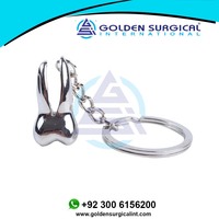 Llavero con Dientes Personalizados, Decoración para Dentistas, Modelo de Diente de Acero Inoxidable, Regalo para Clínica Dental, Impresión Láser al por Mayor