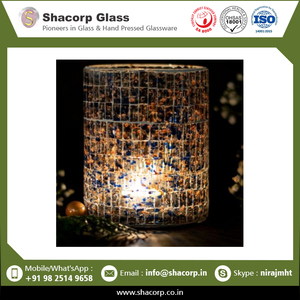 Puntos Lila mosaico titular de la vela - Product Image 2