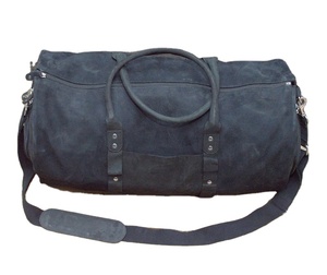 Sac de sport unisexe en cuir véritable Vintage tendance couleur bonbon pour voyage d'affaires bagage à bandoulière sac de cabine chaussure de week-end - Product Image 1