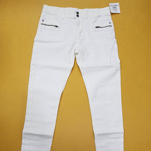 Pantalon Chino en coton riche et décontracté pour femmes, taille moyenne, pantalon boutonné, étiquettes de marque, vêtements en surplus, stock d'été au Bangladesh - Product Image 1