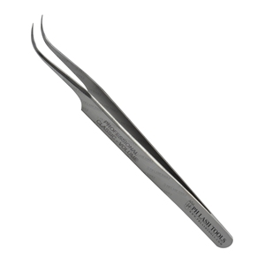 Eyelash Extension Tweezer in Mirror Polish Color with Light Curved Tip Design Private Label, Curved Pointed Eyelash Tweezer - Product Image 3