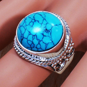 Anillo de plata de ley con facetas redondas, hecho a medida, con piedras preciosas semipreciosas, disponible en tamaños personalizados - Product Image 5