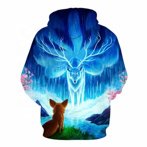 เสื้อฮู้ดแขนยาวผู้ชาย มีกระเป๋า สายรัดปรับได้ ลายการ์ตูนแบบสั่งทำพิเศษ กันลม ผ้าฝ้ายฟลีซ 100% PIHA SPORTS - Product Image 6