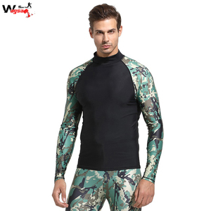 Maillot de bain à manches longues pour hommes, nouveau, collection 2020, Compression, Sublimation, résine imprimée, séchage rapide - Product Image 5