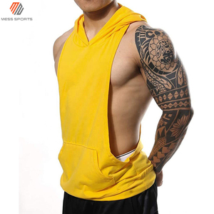 MESS SPORTS Nueva Camiseta sin Mangas con Capucha para Hombre, para Gimnasio, Ejercicio, Fitness, Secado Rápido, Transpirable, Estilo Casual - Product Image 3
