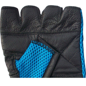 Motown Motorbike Equipment Leather Half Finger Breathable Motorcycle Racing Gloves Black Waterproof UV Protection Non-Slip - Product Image 5