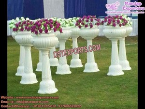 Macetas de Flores para Bodas Occidentales, Decoración para Pasillos, Última Colección de Macetas de Flores para Bodas, Decoración con Macetas de Flores de FRP para Bodas, EE. UU. - Product Image 5