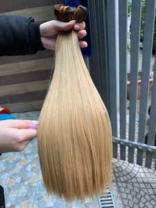 Extension de cheveux humains de couleur blonde droite super dessinée de qualité supérieure à partir de cheveux bruts vietnamiens - Product Image 2