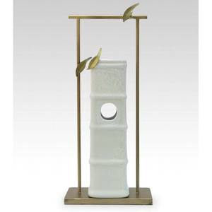 Sculpture en aluminium en forme de feuille, plaquée or, style moderne, décoration de luxe pour la maison, sculpture décorative - Product Image 6