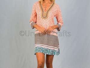 Tunique perlée de créateur pour femme, à manches longues, avec imprimé numérique, nouvelle collection - Product Image 3