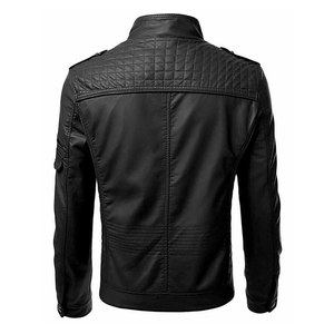 Dernières vestes de moto en cuir décontractées pour hommes et femmes Vêtements de mode Remplissage en coton Long Nouveau design Fabricant - Product Image 4