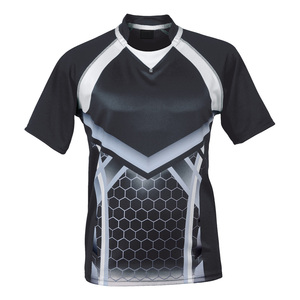 Camiseta de rugby de alta calidad para hombre con estampado personalizado, buen diseño, Conjunto de camiseta deportiva transpirable con sublimación completa - Product Image 3
