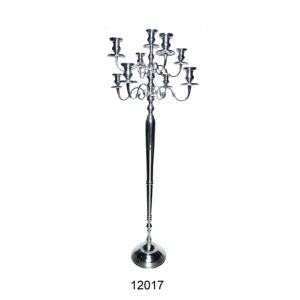 Chandelier en aluminium moulé avec 7 bras, chandelier décoratif de mariage, grand porte-bougie - Product Image 6