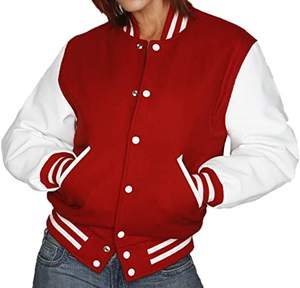 Streetwear veste universitaire Letterman de baseball personnalisée avec des patchs de logo personnalisé quantité minimale de commande bas, veste universitaire pour hommes - Product Image 4