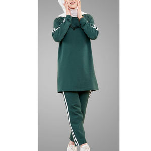 Wholesale Simple Soft Women Sports Abaya Modern Style Long Sleeve Fashion Sportswear <b>Islamic</b> <b>Clothing</b> - Product Image 1