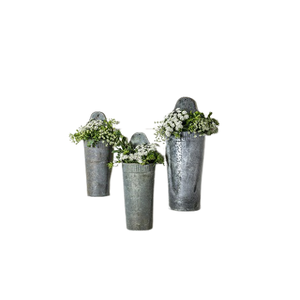 Antique Design Galvanized Flower <b>Vase</b> <b>Set</b> Of <b>3</b> Different Size Flower <b>Vase</b> For Garden Decor Accessories - Product Image 6