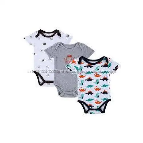 Pagliaccetto per bambini a maniche corte in tessuto di cotone 100% di migliore qualità nel prezzo all'ingrosso pagliaccetto per bambini vestiti per bambini direttamente dalla produzione.