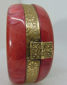 Hot Product Red Resin Acrylic Round Box <b>Clutch</b> & Purse - Product Image 5